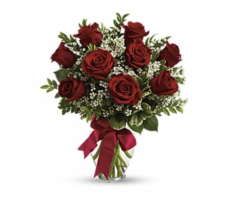 One Dozen Red Short Stem Roses