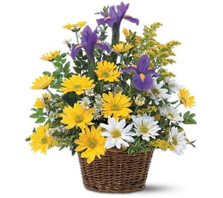 Smiling Floral Basket