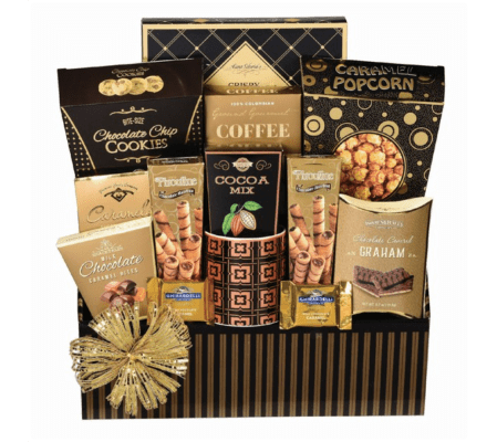 Coffee and Caramel Gourmet Basket