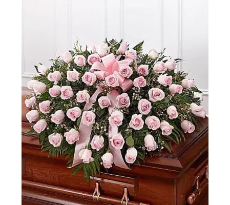 Pink Remembrance Casket Spray