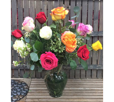  Mixed Color Roses 