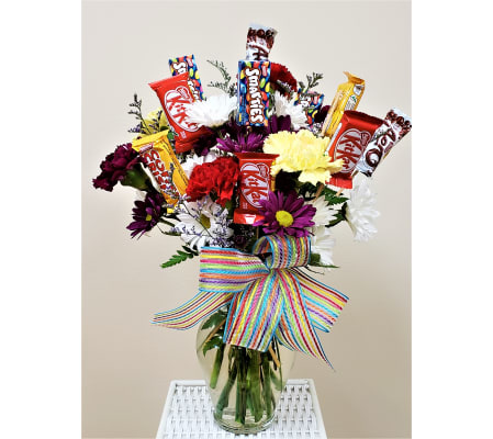 Flowering Mixed Candy Arrangement
