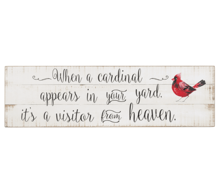 Plaque- When a Cardinal Appears