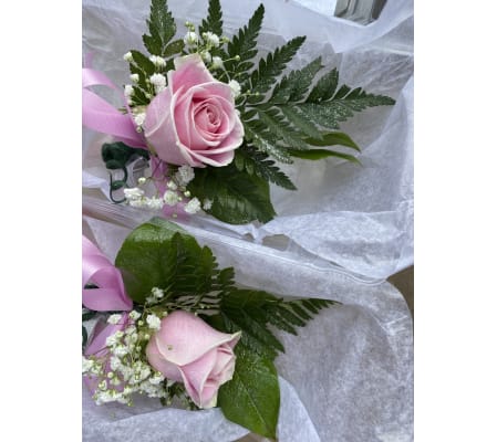 ROSE CORSAGE w/ glitter