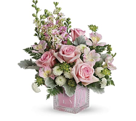 Teleflora's Pink Bundle of Joy Bouquet - Baby Girl