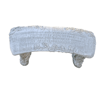 A Heart of Gold- Concrete Bench