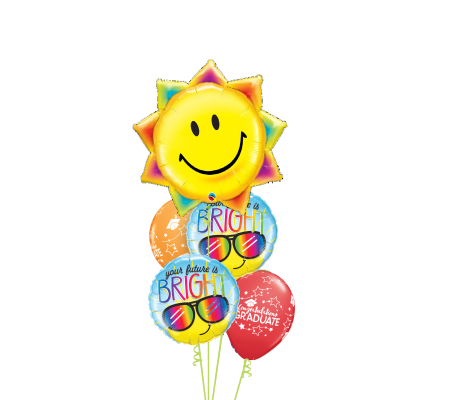 Your Future Is Bright Cheerful Balloon Bouquet