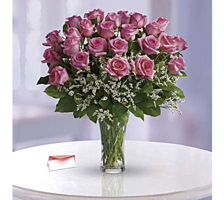 Make Me Blush - One Dozen Long Stemmed Pink Roses