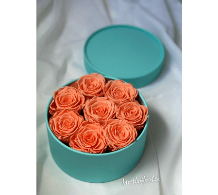 Peach Preserved Flowers