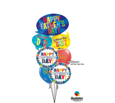 Dad, You're The Best Cheerful Balloon Bouquet