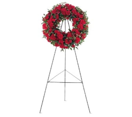 Red Regards Wreath