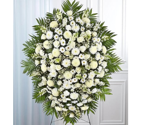 White Simplicity Standing Spray