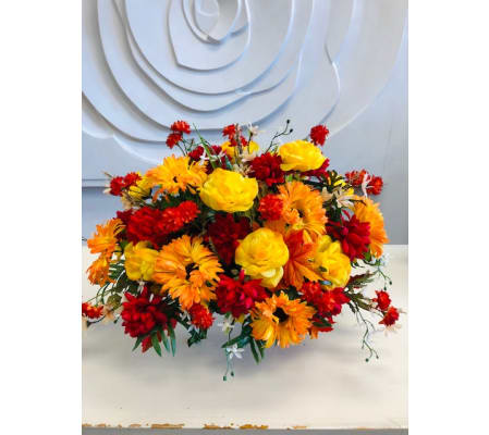 Fall Grave Stone Topper