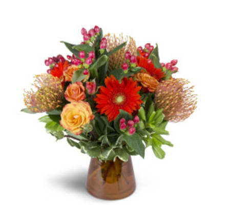 Fall arrangement in orange