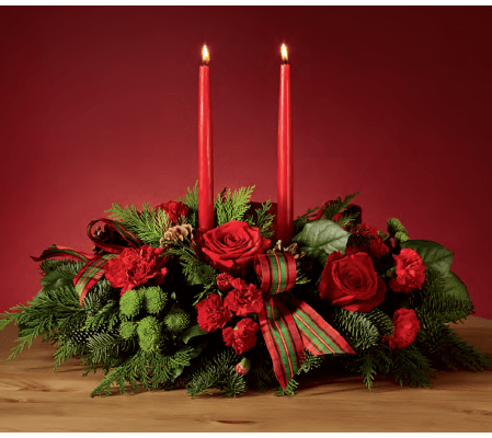 By the Candlelight Christmas Centerpiece