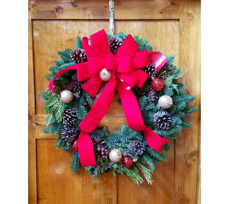 Jenny's Floral Christmas Wreath