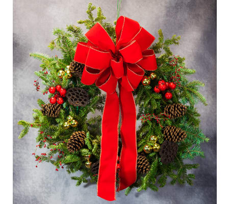 Christmas Wreath by Conny's Flower Shop
