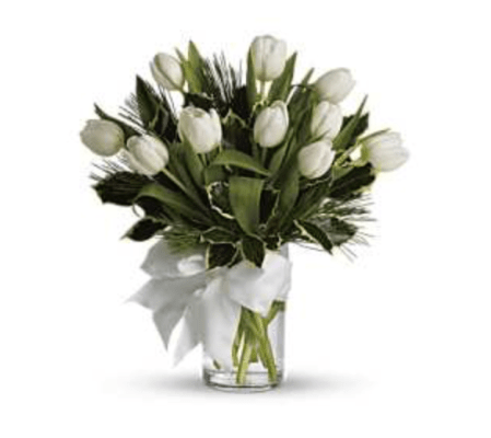 White Winter Tulip Bouquet