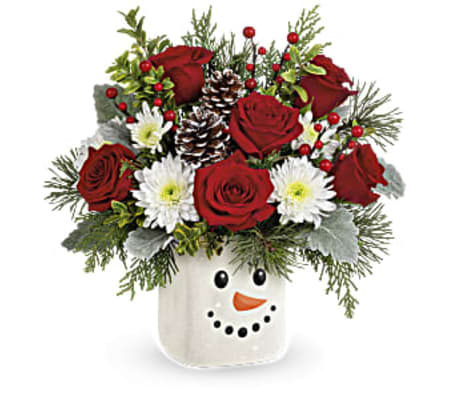 The Smiling Snowman Bouquet