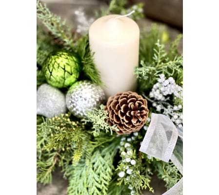 Green Hues Holiday Centerpiece