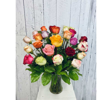 Premium 24 Color Rose Arrangement