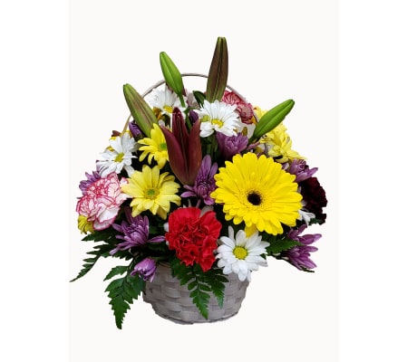 Sunny Blooming Basket