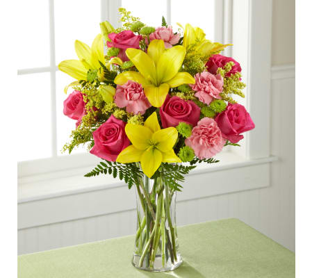 cheery pinks and yellows :)