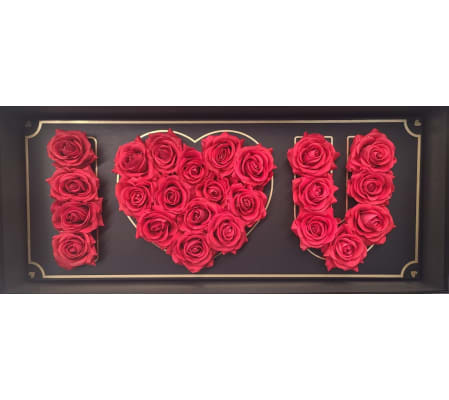 I Heart You Rose Box