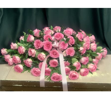 Pink Love Casket Spray