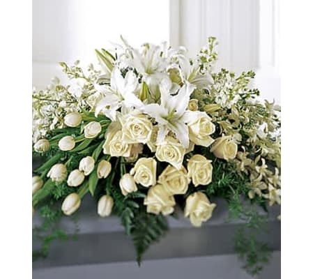 Resurrectioin casket spray