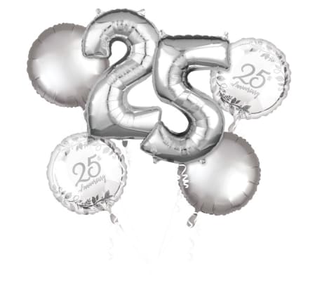 Happy 25th Anniversary Super Fun Foil Bouquet