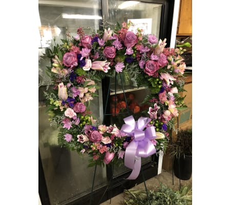 Mixed Lavender Wreath