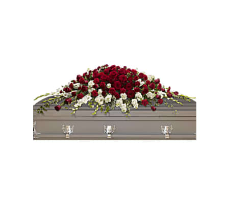 The Garden of Grandeur Casket Spray By Teleflora