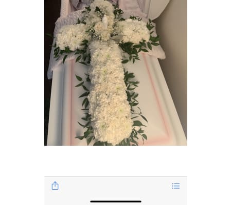 Cross on Top of Casket
