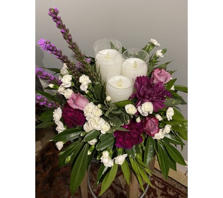 Candle Table Arrangement (On/Off Switch)