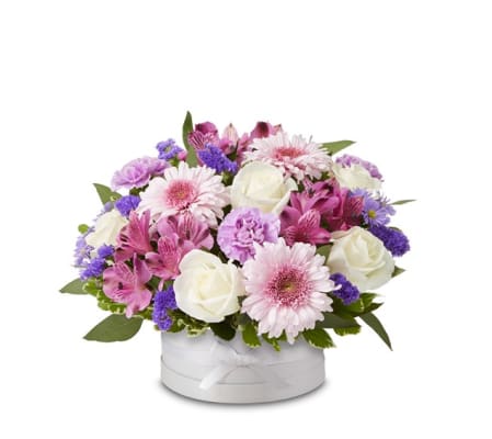 Victorian Hatbox by Conny's Flower Shop