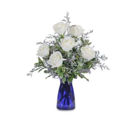 Crisp White Roses
