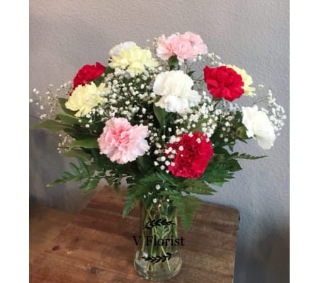 Luxe Dozen Mixed Carnations