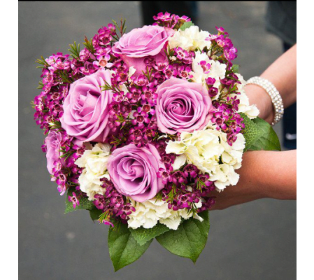 PALE PURPLES AND WHITE NOSEGAY * PROM