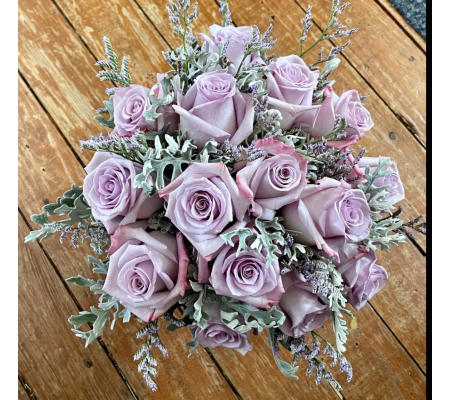 LAVENDER ROSE NOSEGAY * PROM