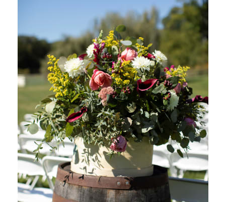 Wine Barrel arrangement