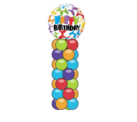 Birthday Balloon Dogs Mini Balloon Column