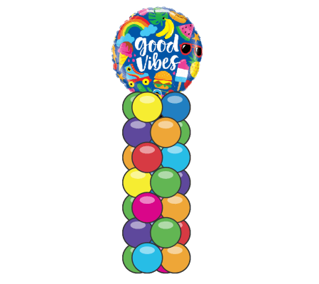 Good Vibes Mini Balloon Column