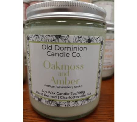 Old Dominion Candle Company 7oz Jar: Oak Moss and Amber