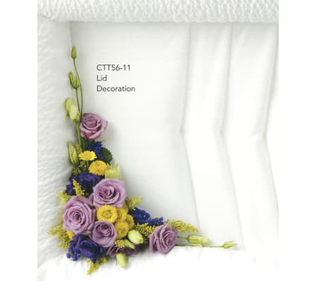 Purple & Yellow Lid Decoration(Ctt56-11)