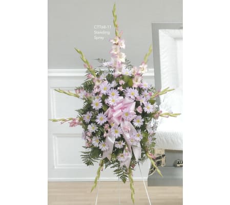 Pink & Purple Hanging Spray(Ctt68-11)
