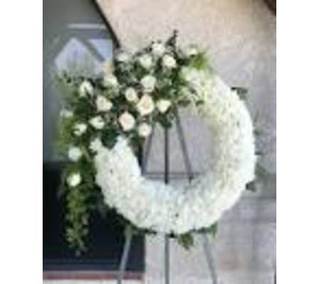 SYMPATHY WREATH PURE WHITE ELEGENCE