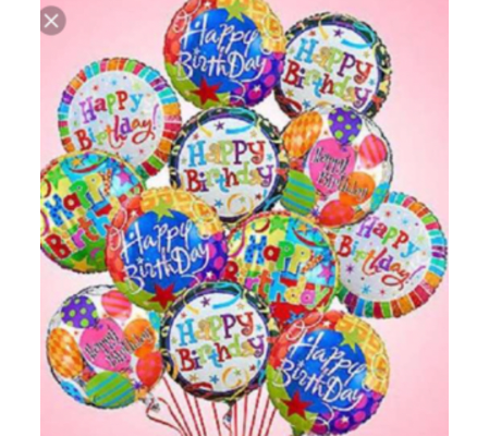 Oliver's One Dozen Birthday Mylar