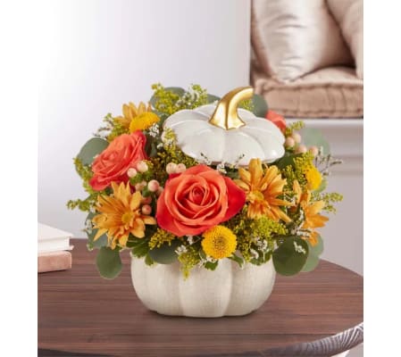 Country White Bumpkin Pumpkin