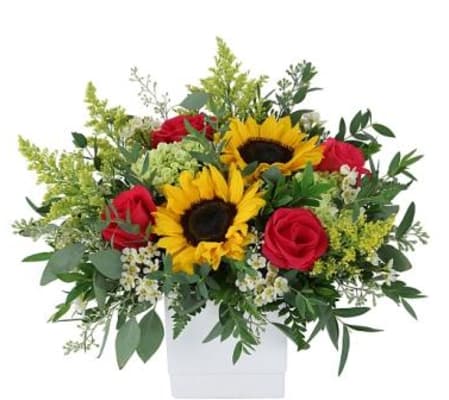 Sunflowers In The Mist